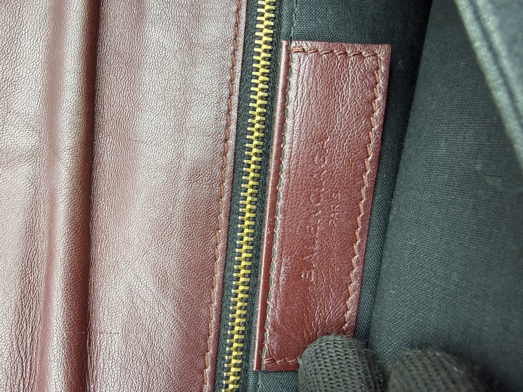 balenciaga giant envelope clutch burgundy leather stock no 0143012