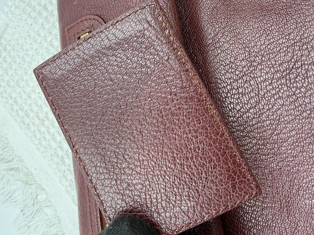 balenciaga giant envelope clutch burgundy leather stock no 0143012