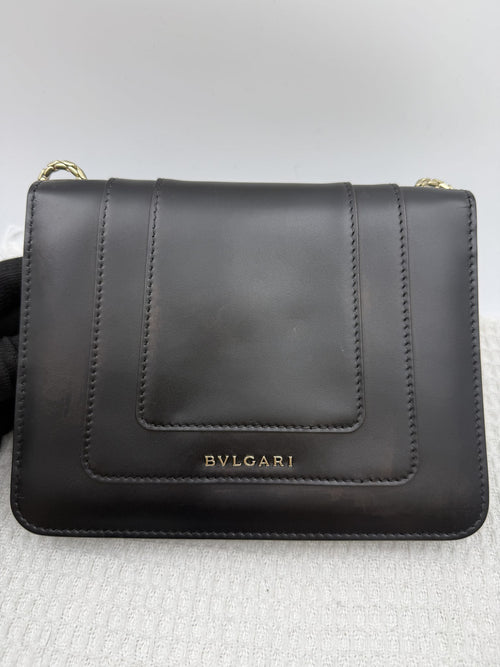 bvlgari serpenti forever black leather stock no 0259006