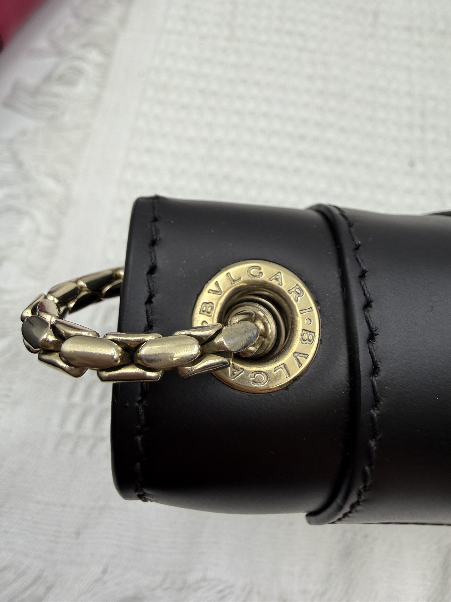bvlgari serpenti forever black leather stock no 0259009