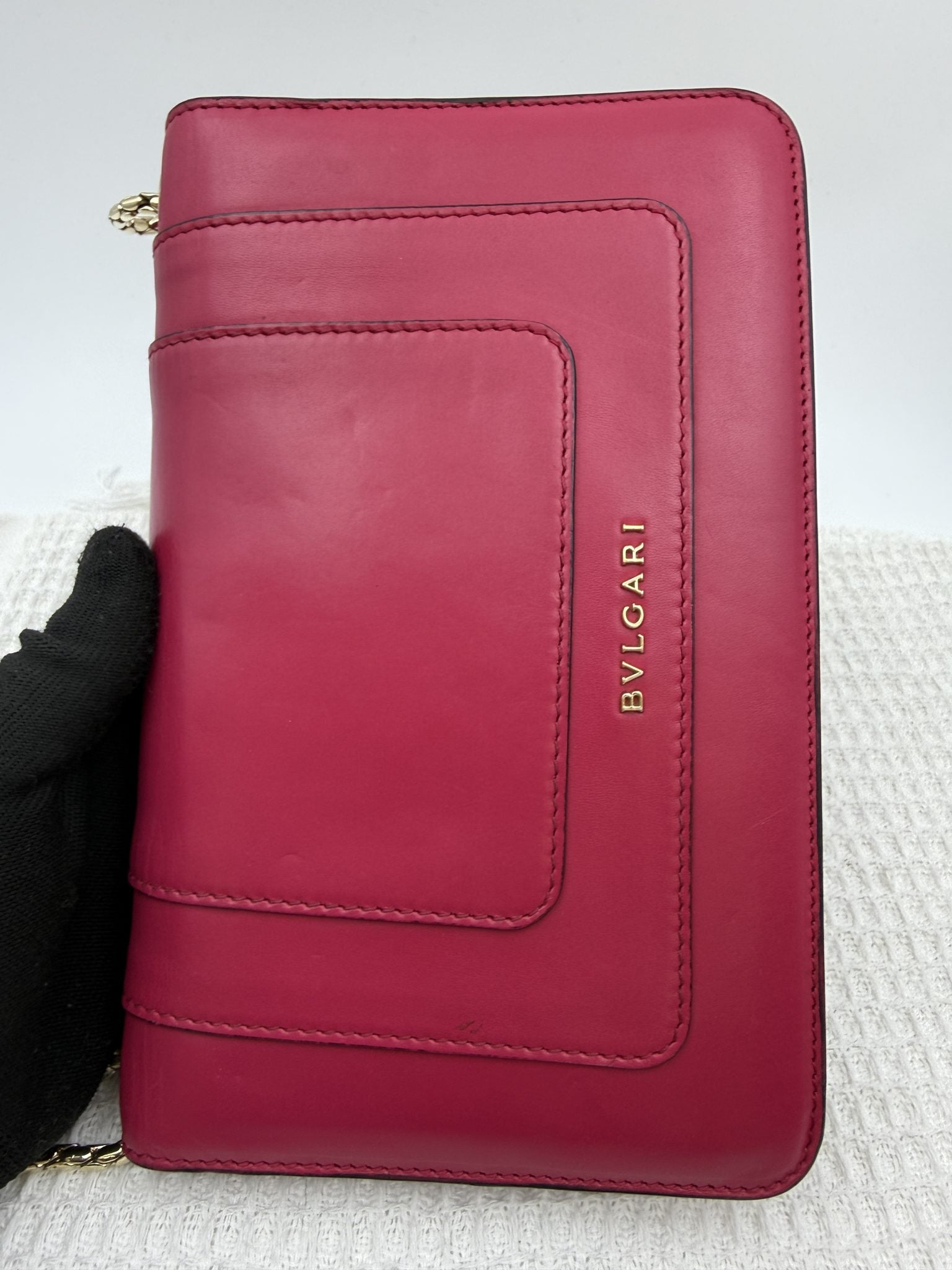 bvlgari serpenti forever pink leather stock no 0166023