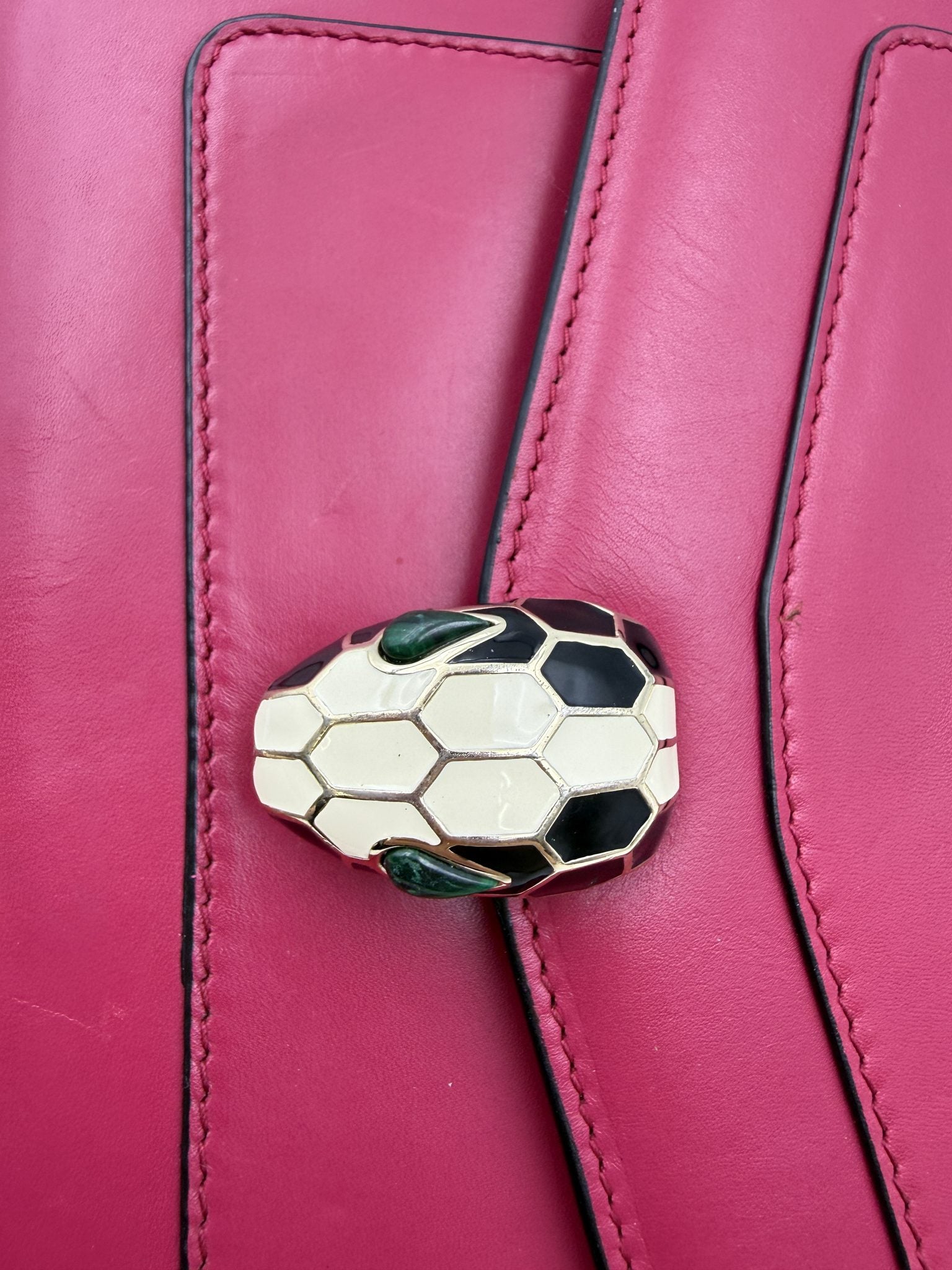bvlgari serpenti forever pink leather stock no 0166023