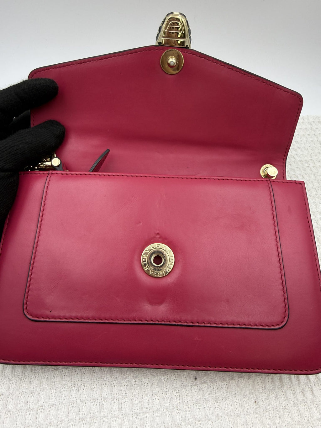 bvlgari serpenti forever pink leather stock no 0166023