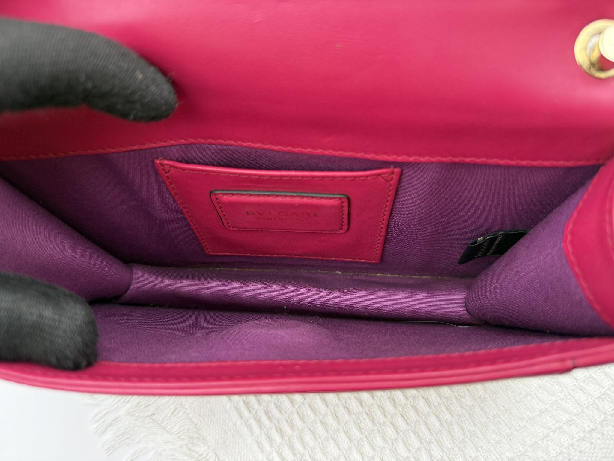bvlgari serpenti forever pink leather stock no 0166023