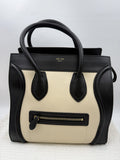 Celine Mini Luggage Tote – Black and Cream Leather