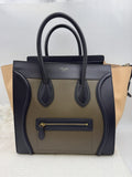 celine cabas phantom navy and black leather stock no 0271130