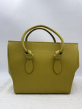 celine cabas phantom tote yellow pebbled leather stock no 0073179