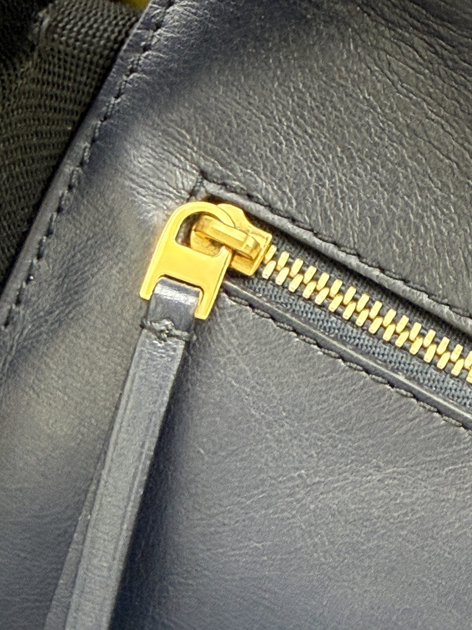 celine tie tote black with yellow lining leather and suede stock no 0073210