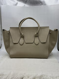 celine tie tote taupe grained leather stock no 0073180