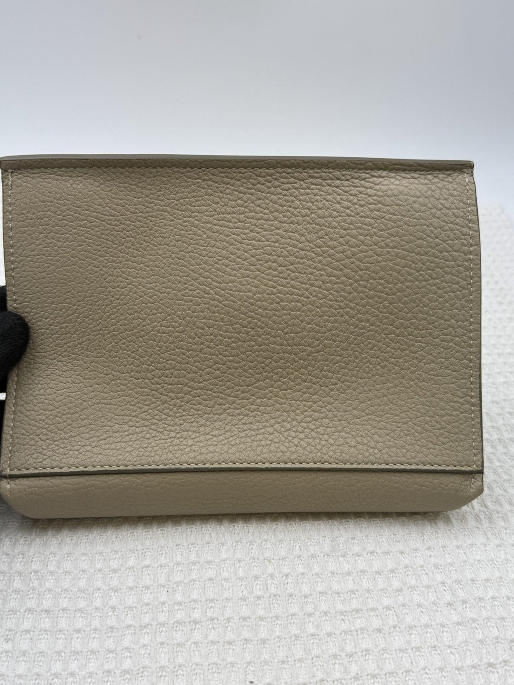 celine tie tote taupe grained leather stock no 0073180