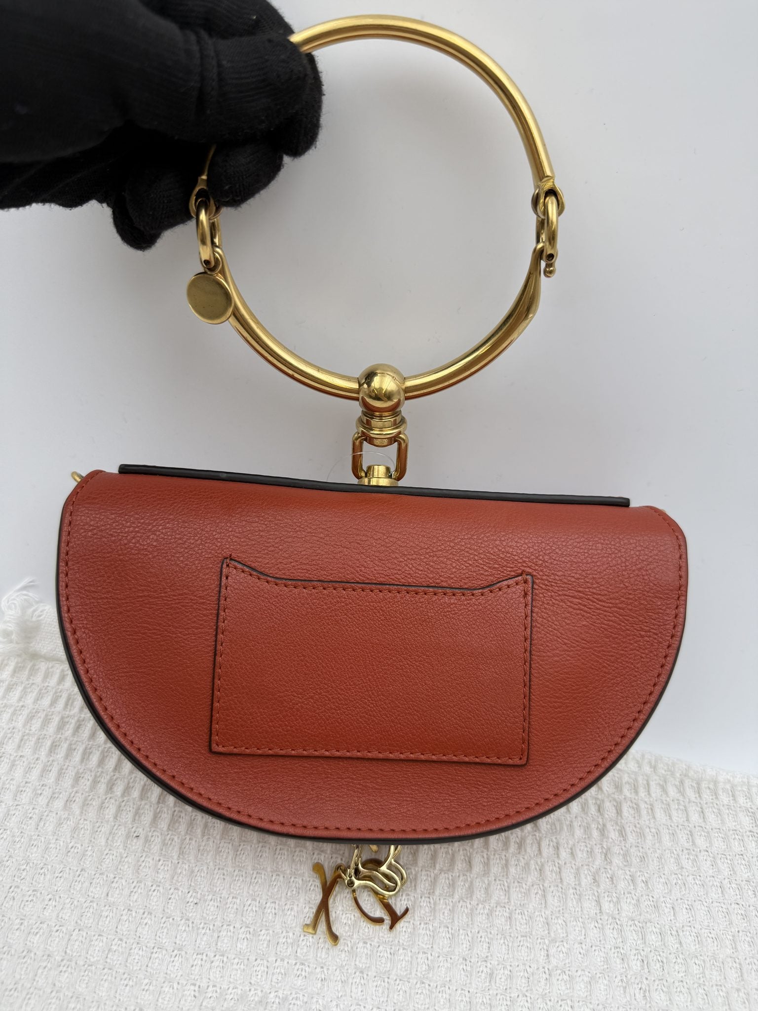 chlo nile cognac leather stock no 0350020