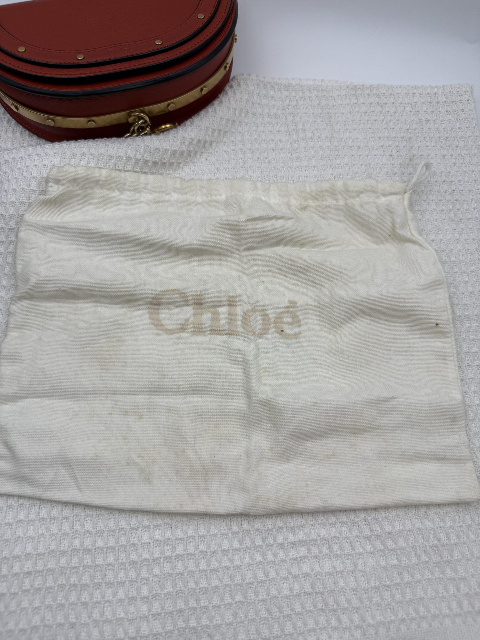 chlo nile cognac leather stock no 0350020