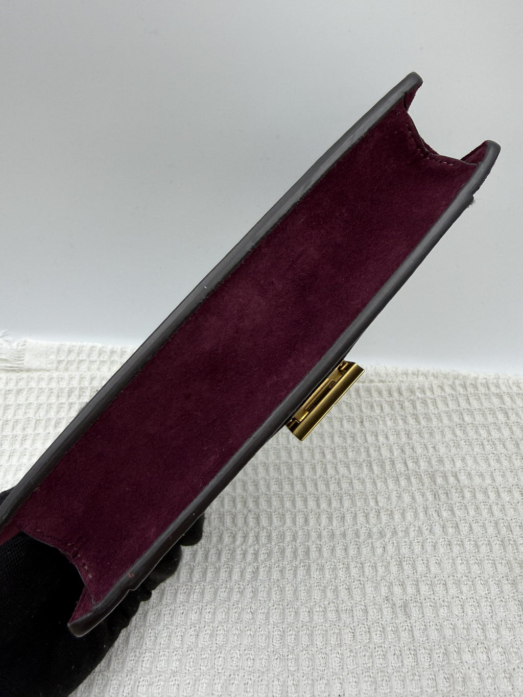 givenchy gv3 grey and burgundy leather and suede stock no 0144065