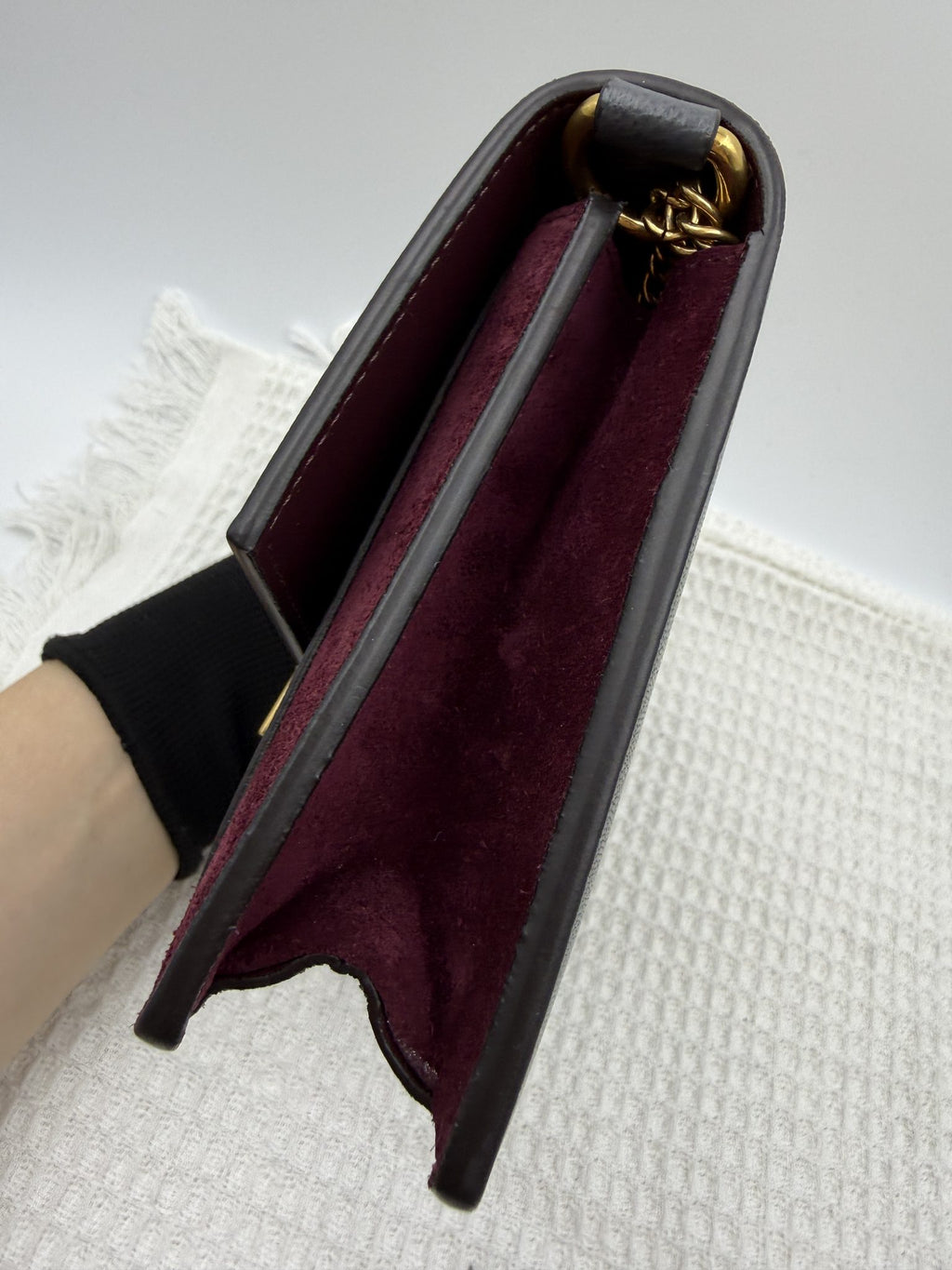 givenchy gv3 grey and burgundy leather and suede stock no 0144065