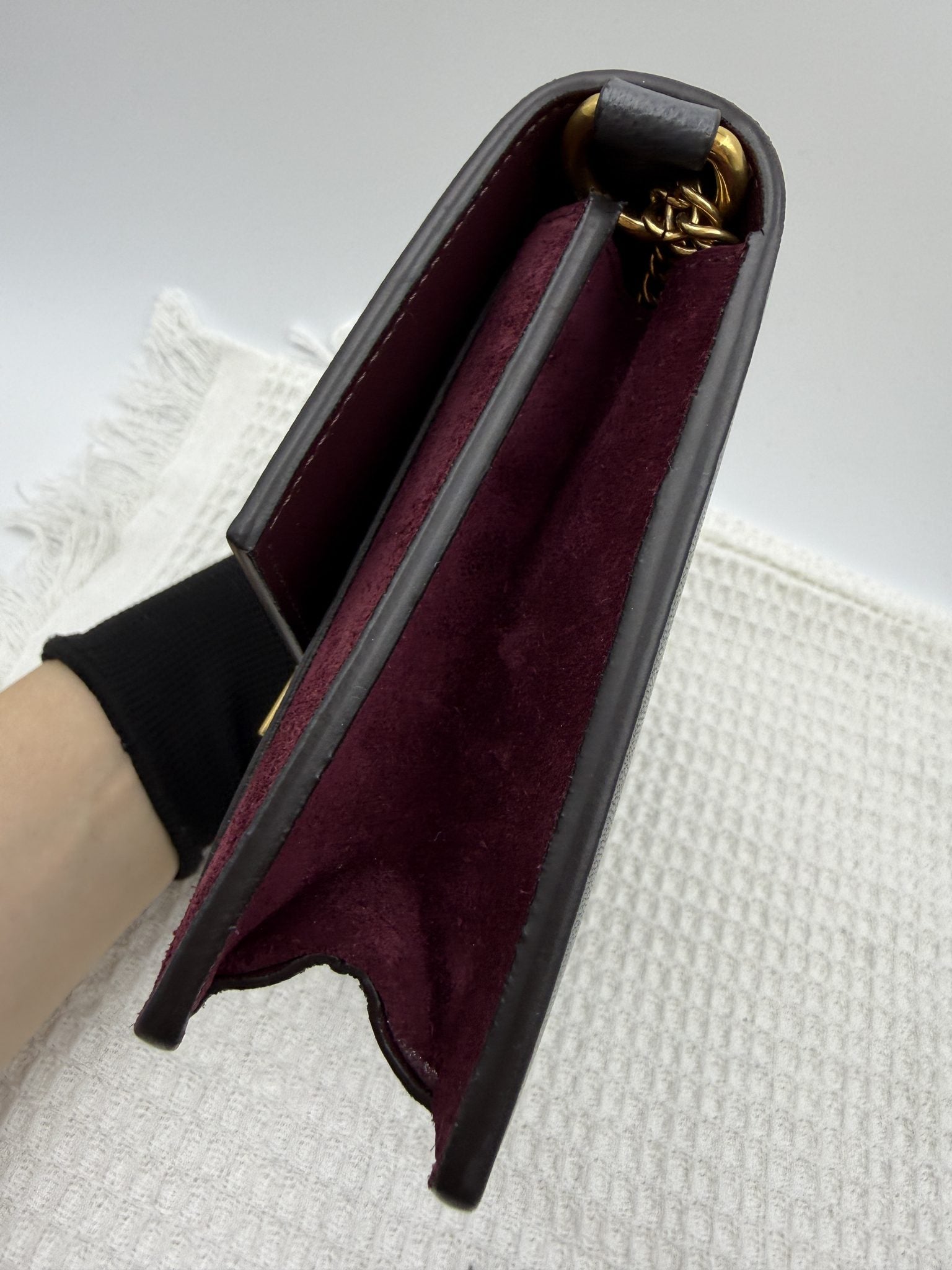 givenchy gv3 grey and burgundy leather and suede stock no 0144065
