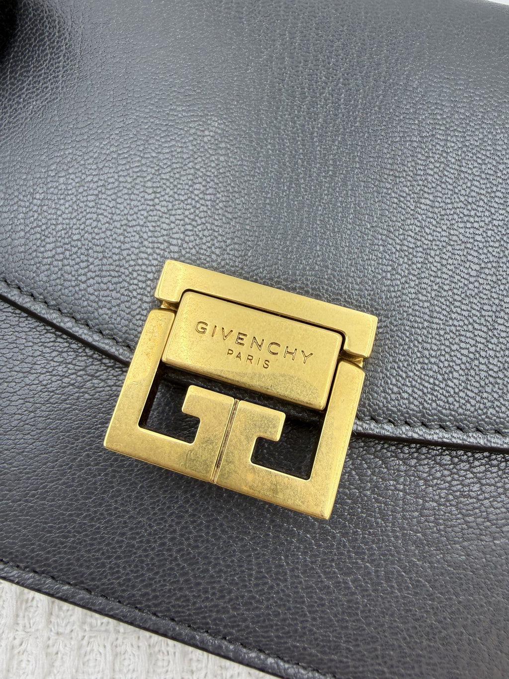 givenchy gv3 grey and burgundy leather and suede stock no 0144065