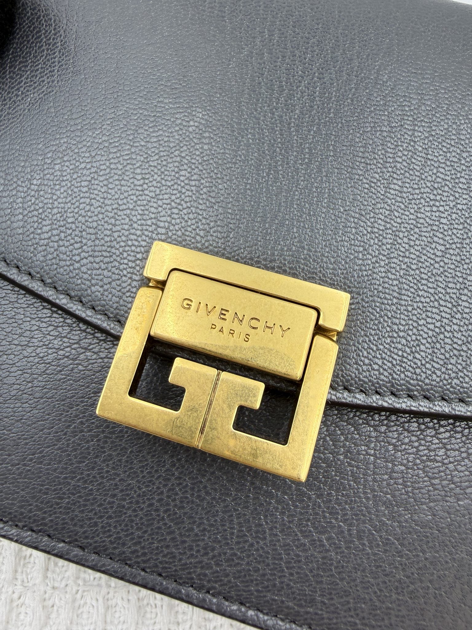 givenchy gv3 grey and burgundy leather and suede stock no 0144065