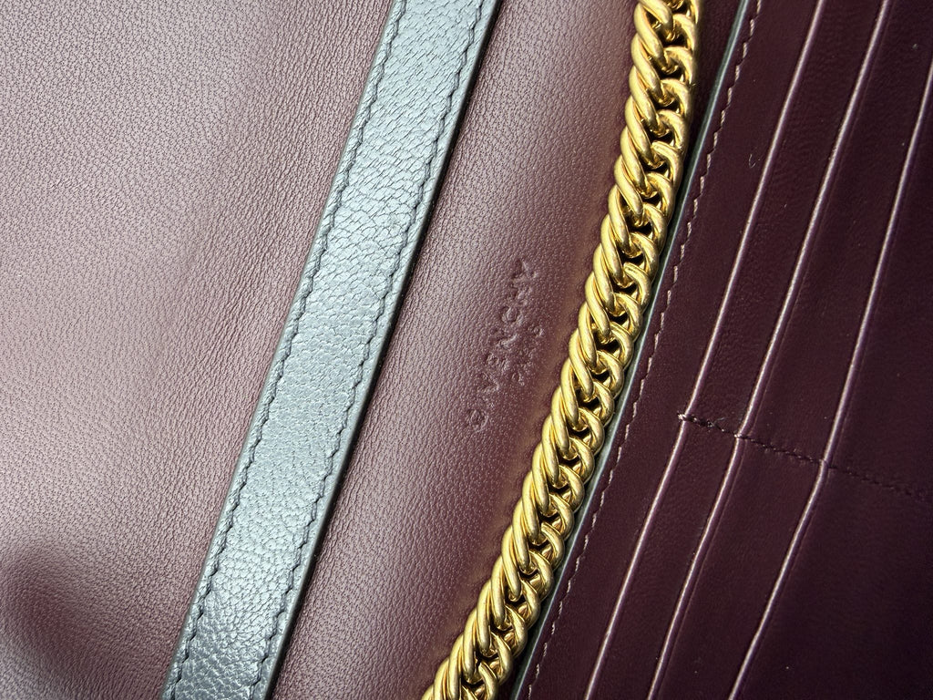 givenchy gv3 grey and burgundy leather and suede stock no 0144065