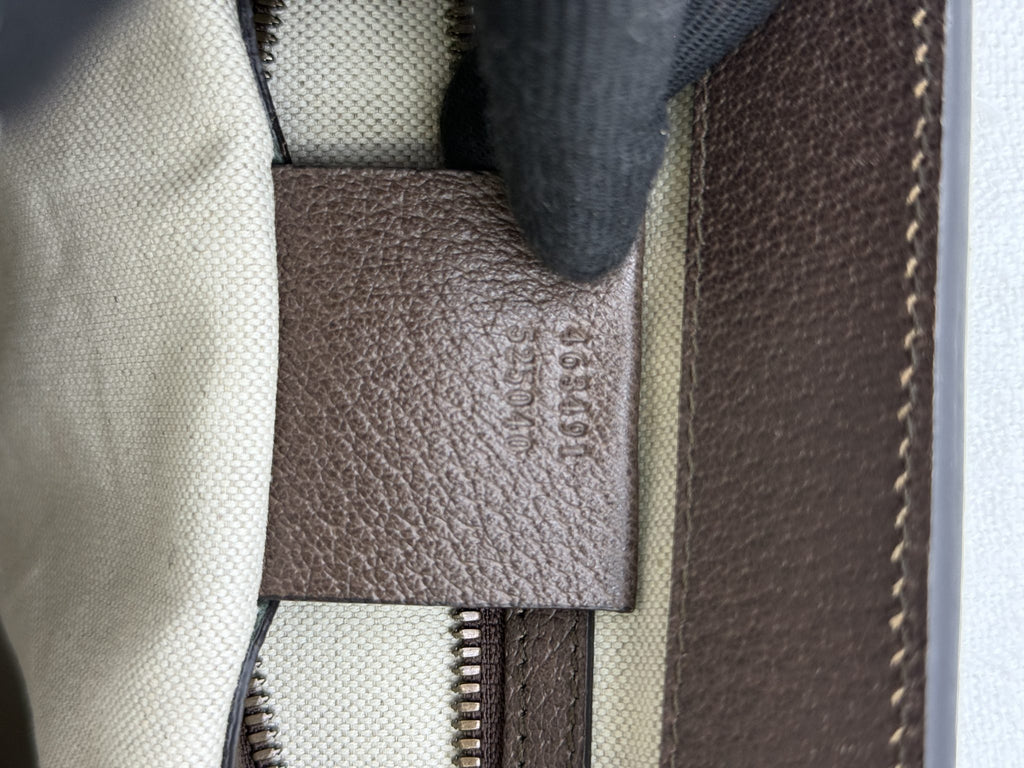 gucci animalier gg supreme tote beige and brown gg supreme canvas and leather stock no 0073238