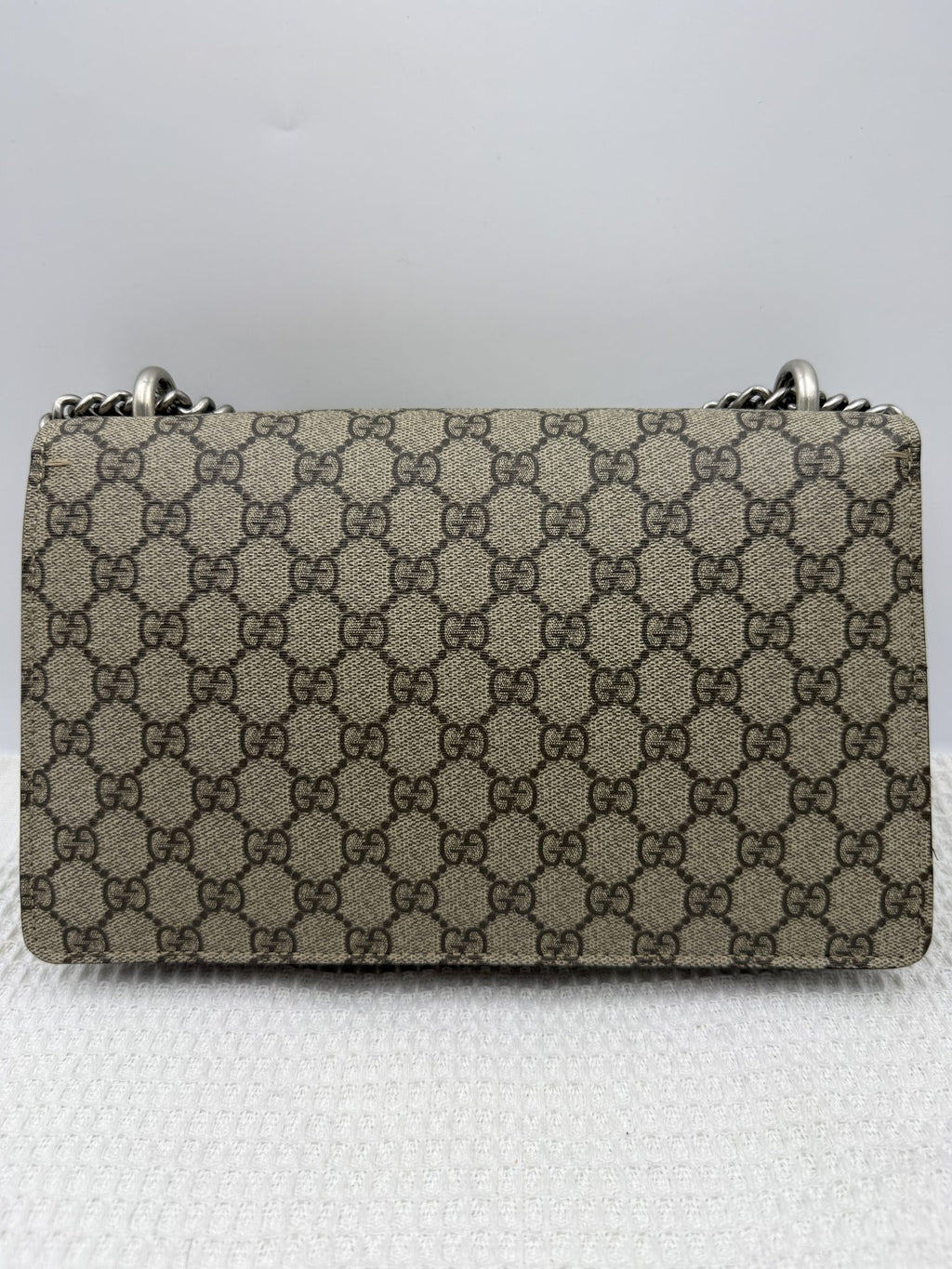 gucci dionysus gg supreme and black canvas and suede stock no 0073184
