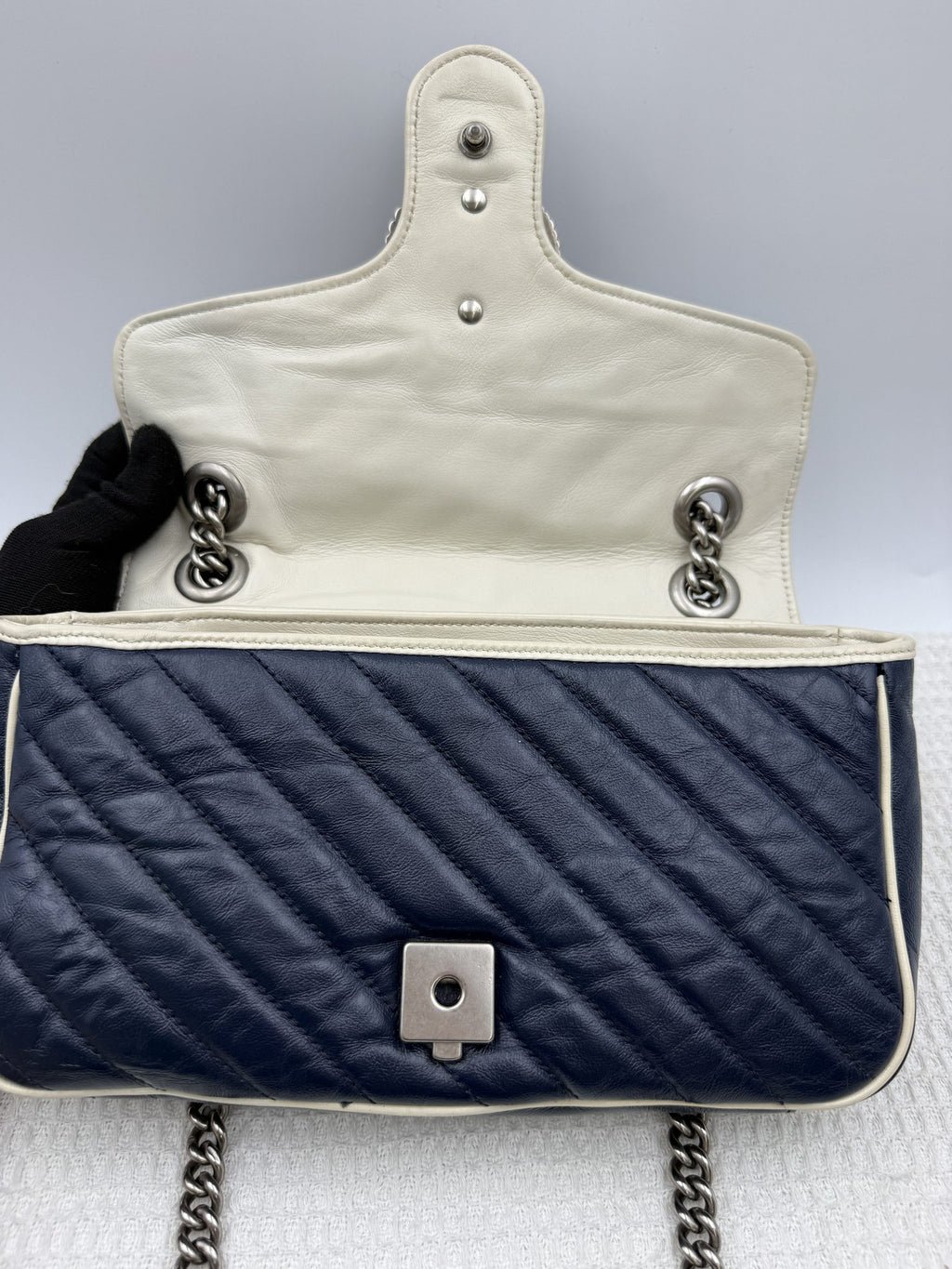 gucci dionysus blue and white leather stock no 0073134