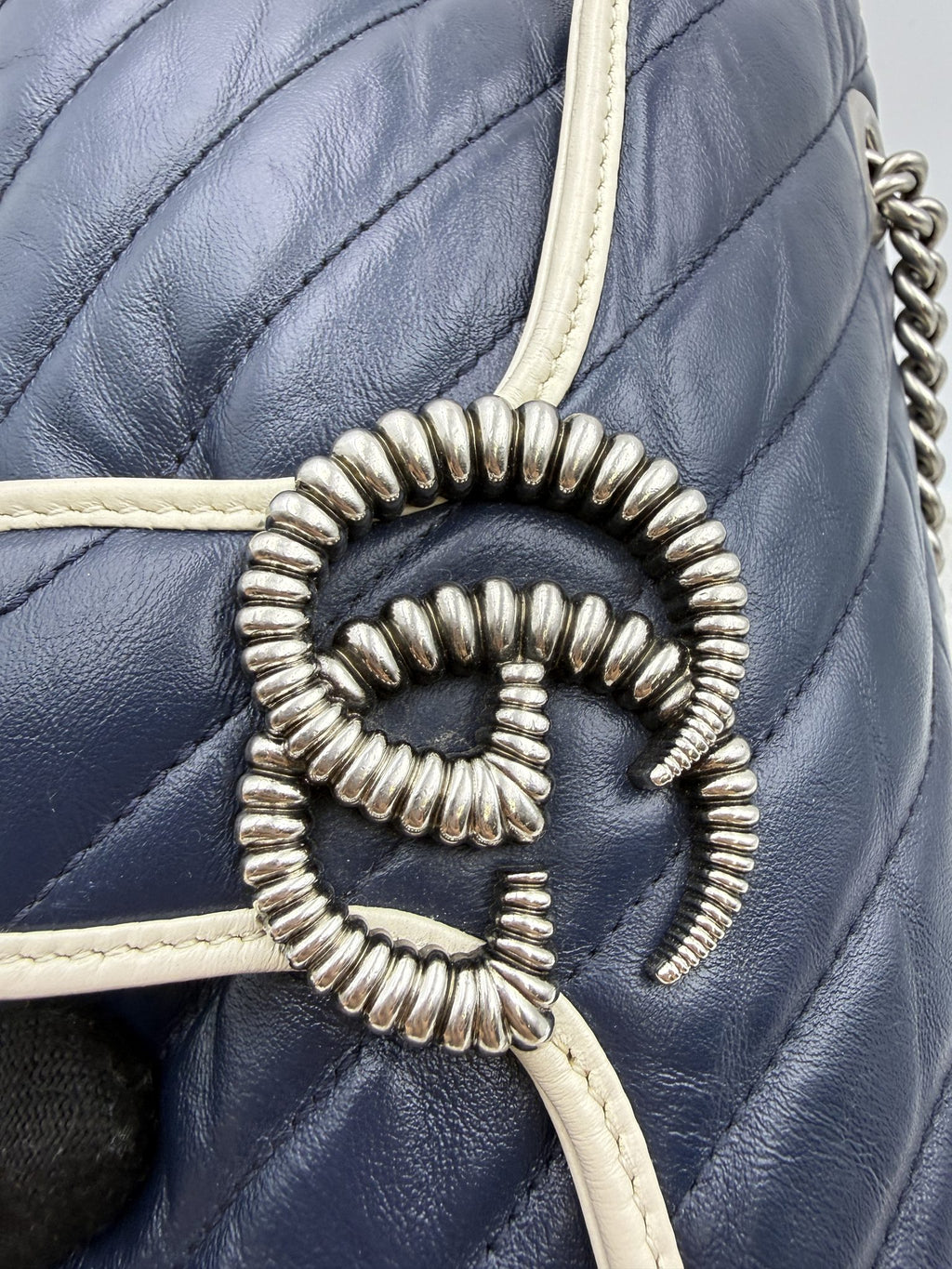gucci dionysus blue and white leather stock no 0073134