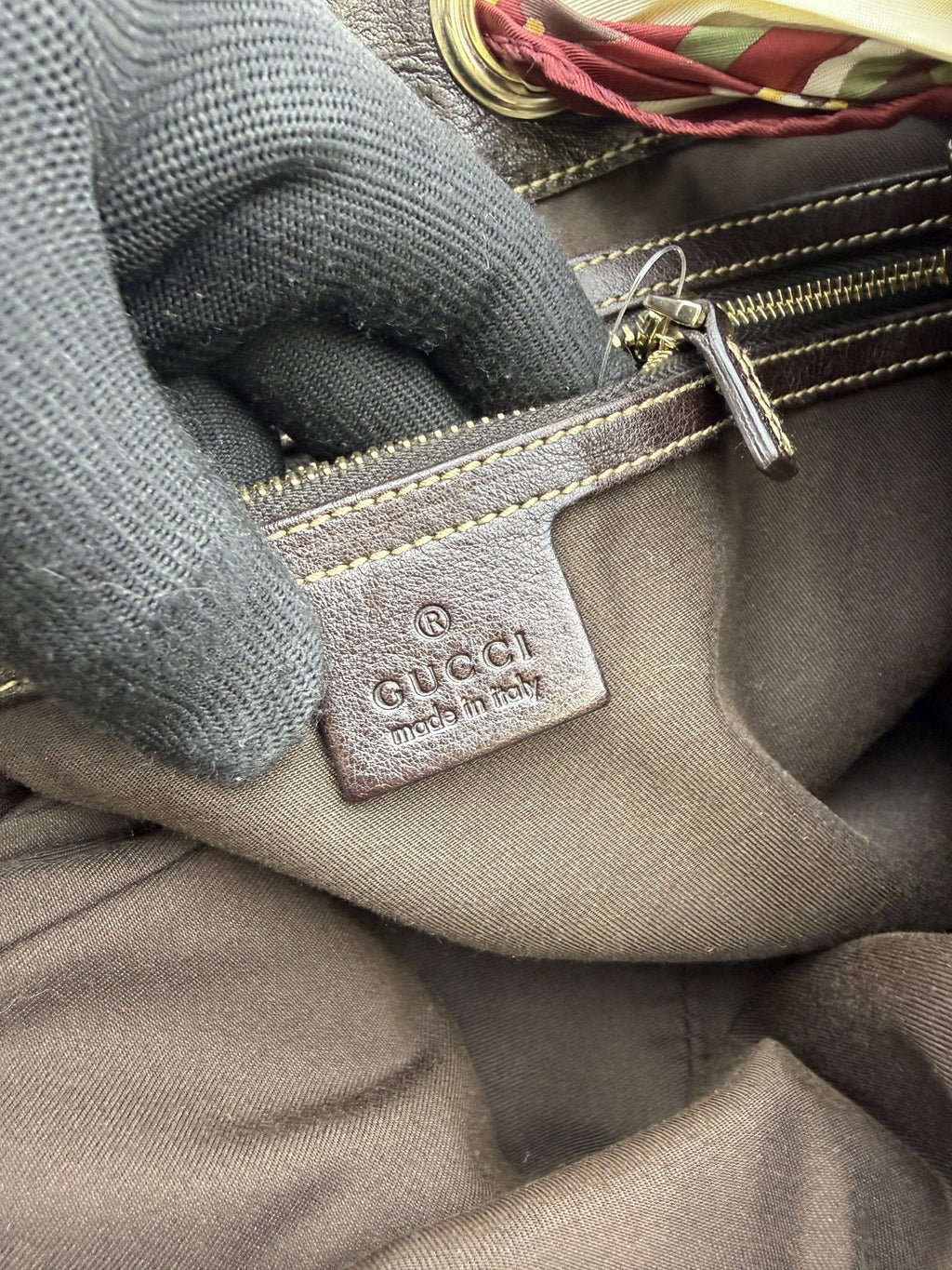 gucci horsebit gg supreme hobo beige and brown gg supreme canvas and leather stock no 0073249
