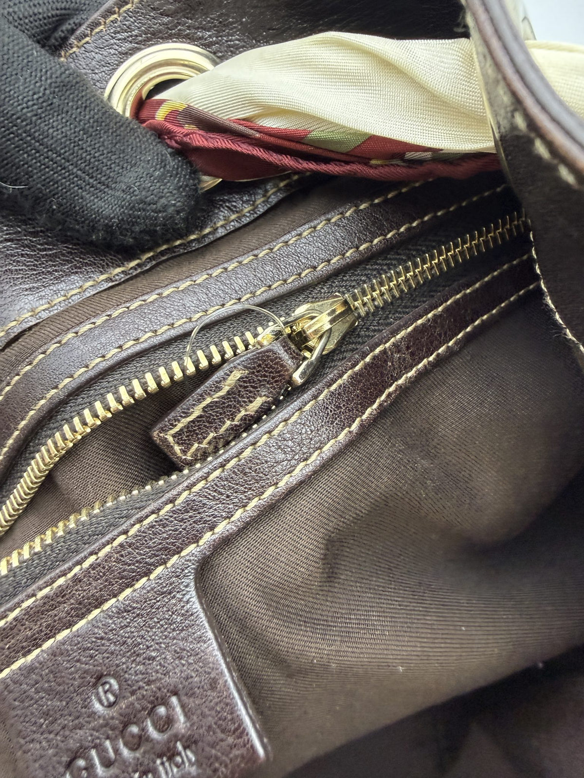 gucci horsebit gg supreme hobo beige and brown gg supreme canvas and leather stock no 0073249