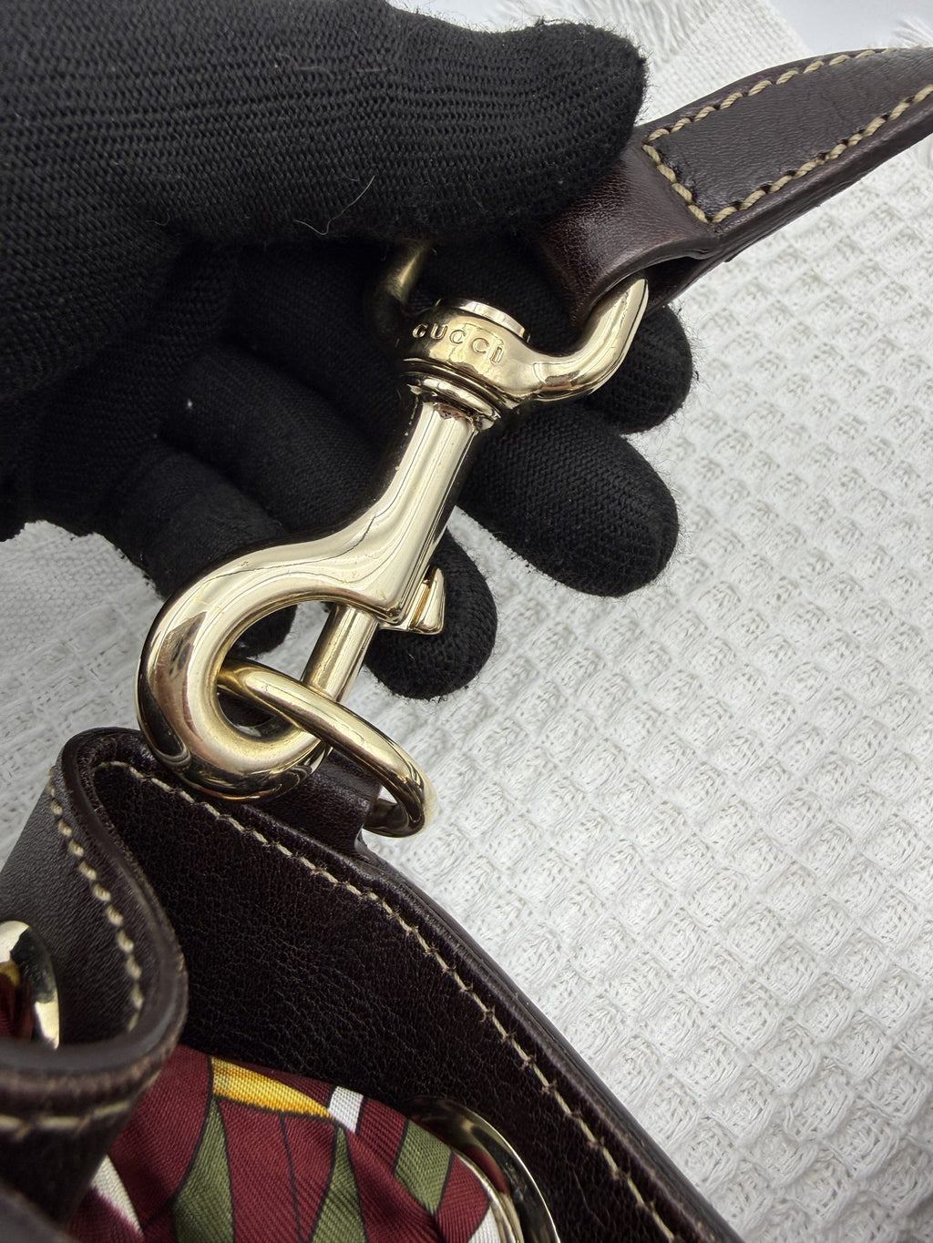 gucci horsebit gg supreme hobo beige and brown gg supreme canvas and leather stock no 0073249