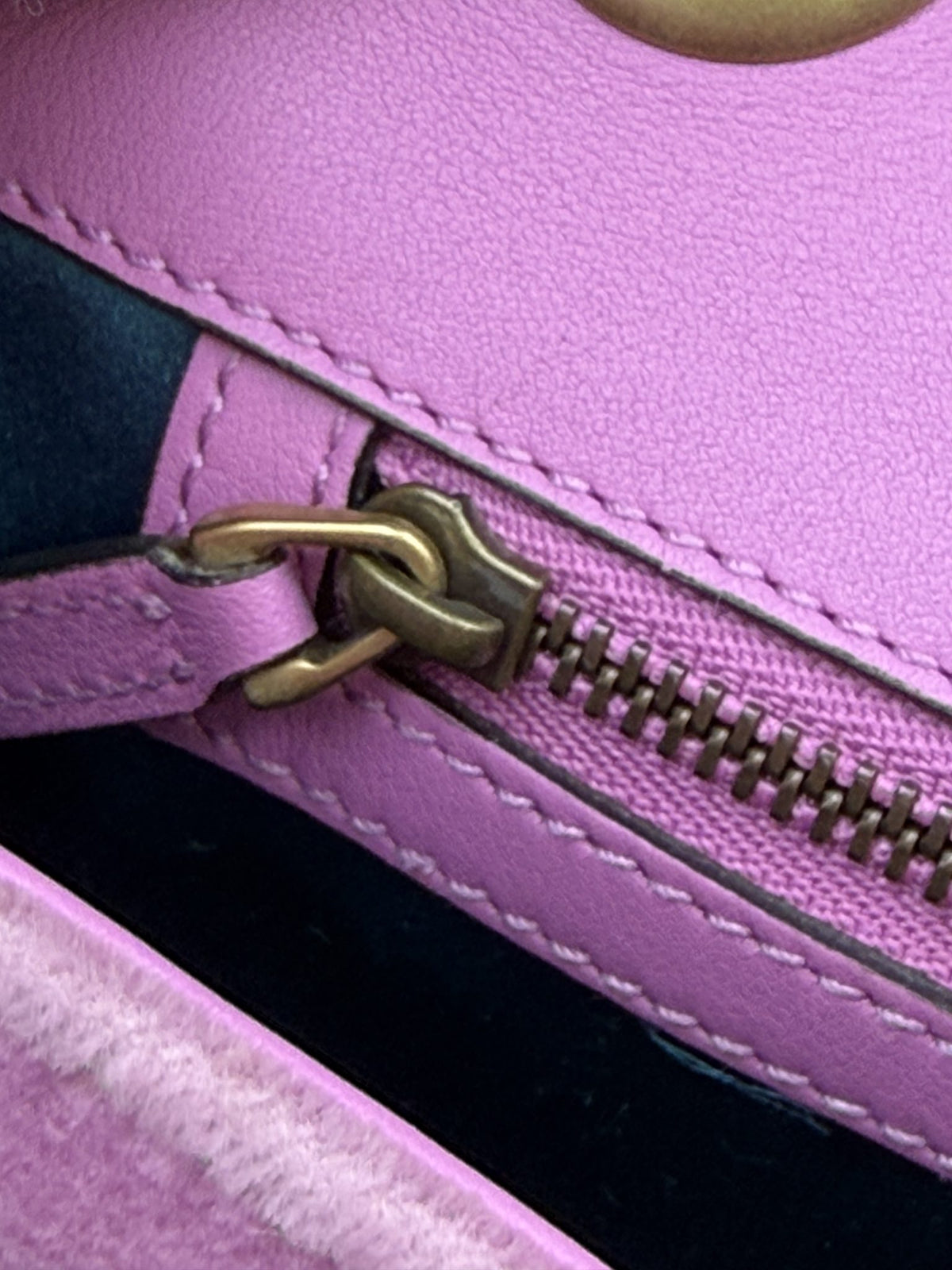gucci marmont embellished mini pink velvet and leather stock no 0073168