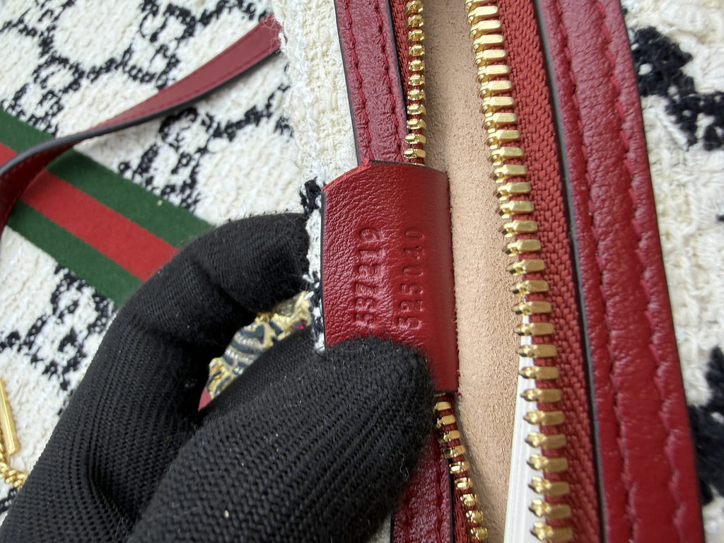 gucci rajah tiger head tote burgundy ivory and black wool and leather stock no 0073222
