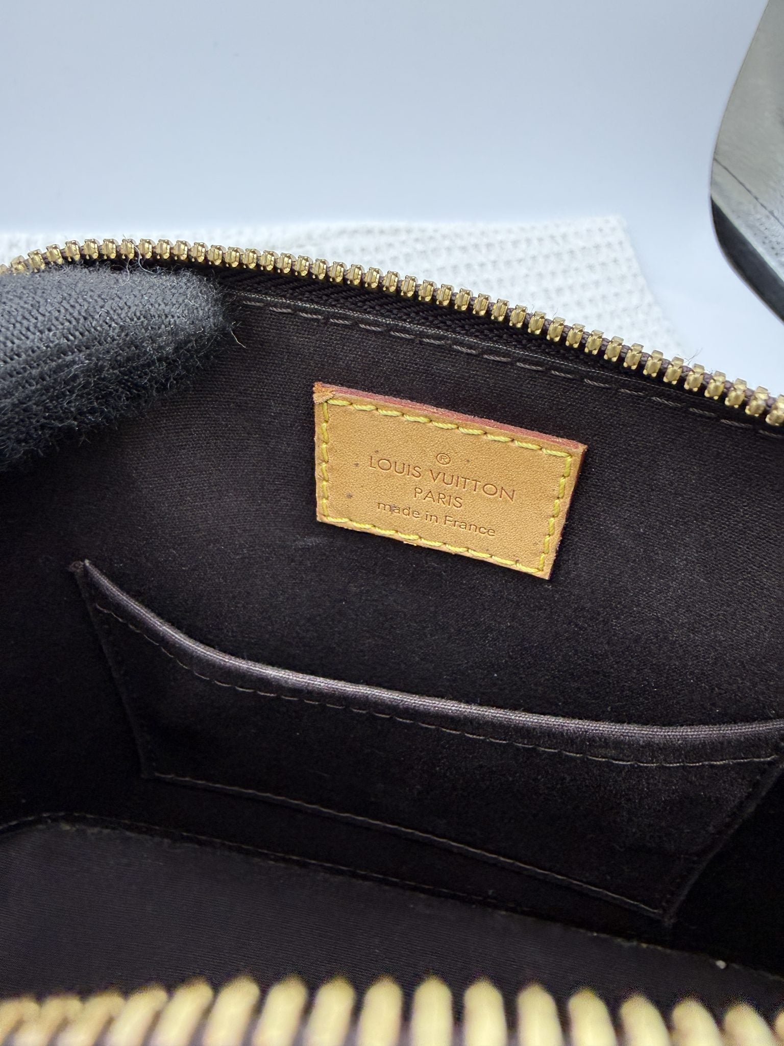 louis vuitton alma bb amarante monogram vernis leather stock no 0073178