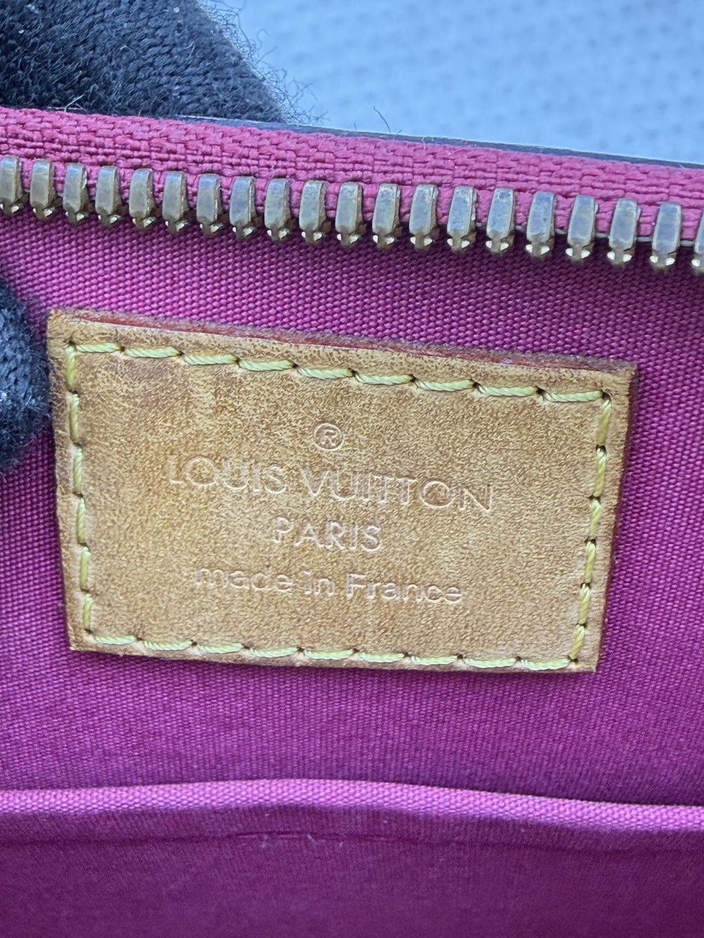 louis vuitton alma bb red monogram vernis leather stock no 0073192