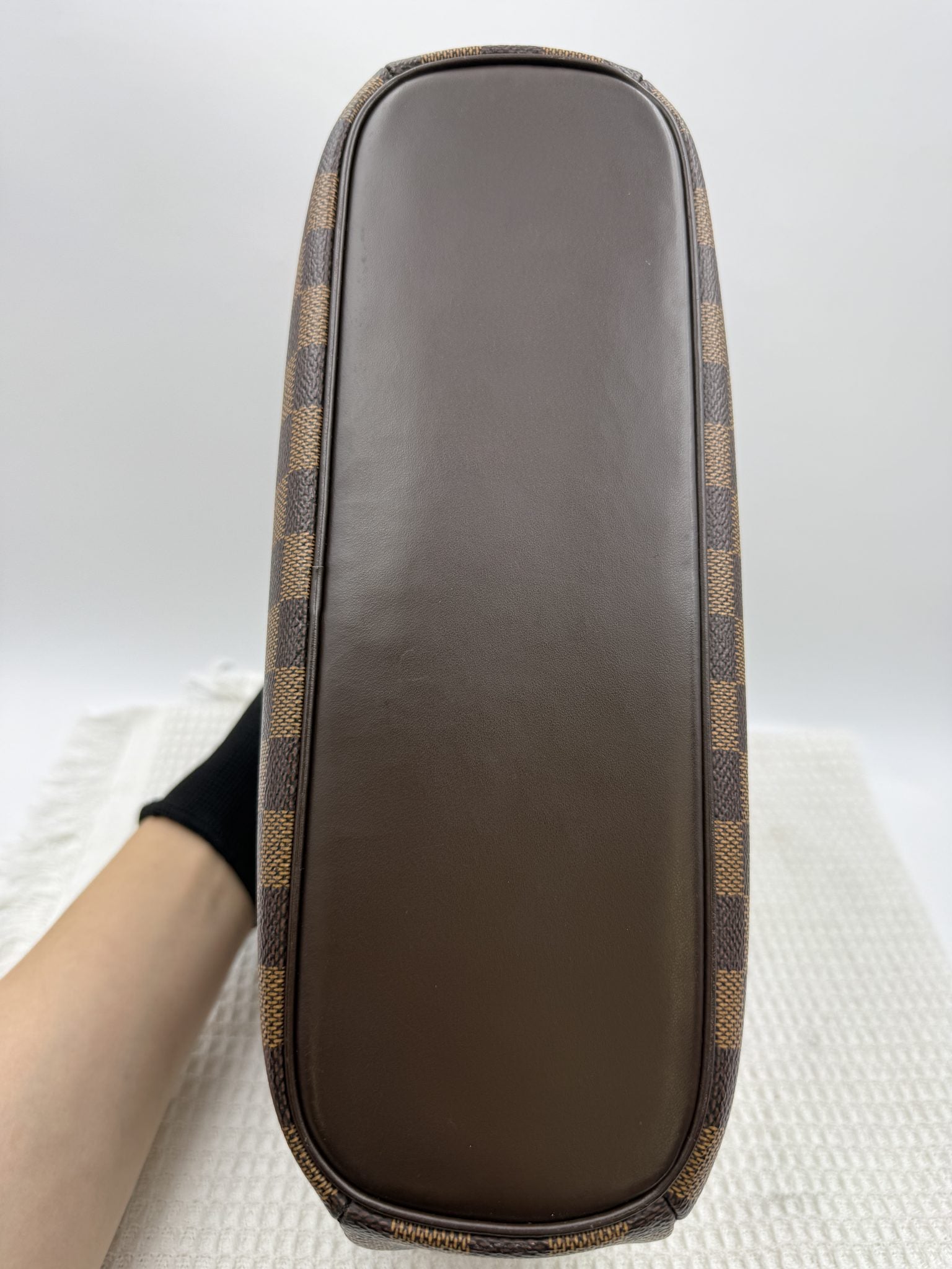 louis vuitton alma pm damier ebene coated canvas and leather stock no 0051017