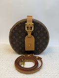 louis vuitton bo te chapeau monogram coated canvas and leather stock no 0275085