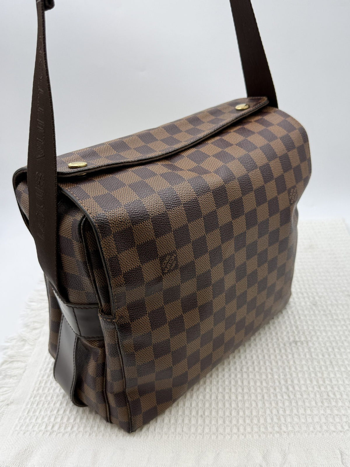 louis vuitton brooklyn damier ebene coated canvas and leather stock no 1112002
