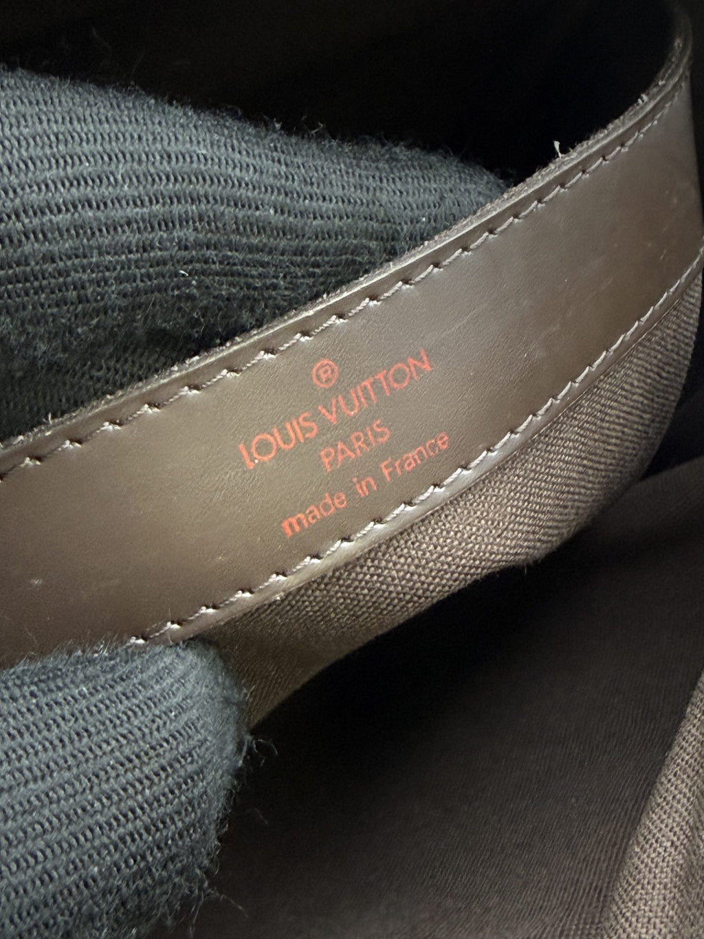 louis vuitton brooklyn damier ebene coated canvas and leather stock no 1112002