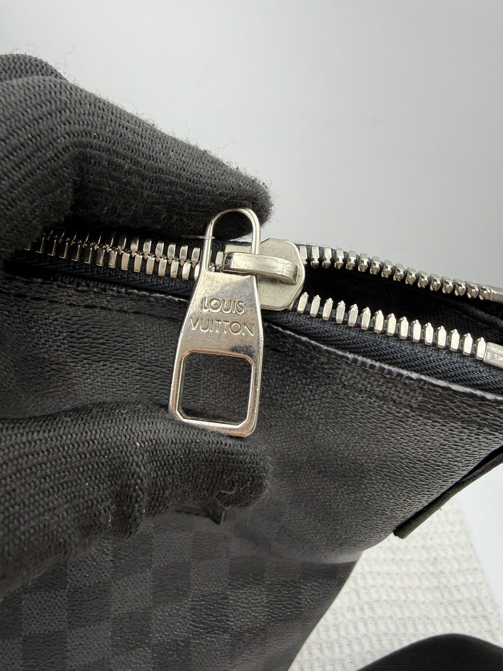 louis vuitton mick mm damier graphite coated canvas and leather stock no 0073239