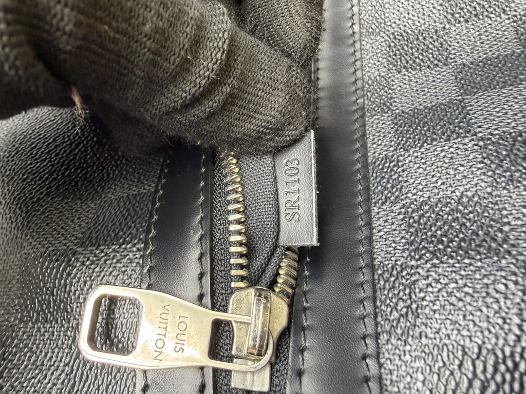 louis vuitton mick mm damier graphite coated canvas and leather stock no 0073239