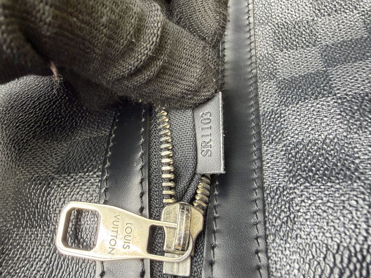 louis vuitton mick mm damier graphite coated canvas and leather stock no 0073239