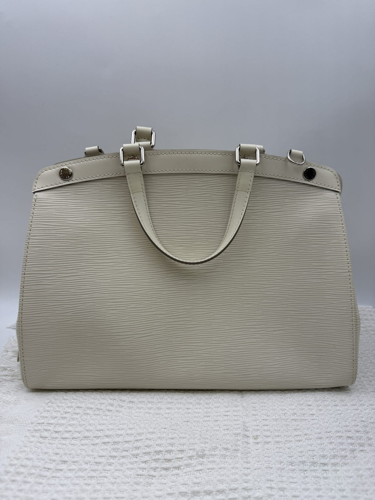 louis vuitton epi leather handbag ivory epi leather stock no 0073235