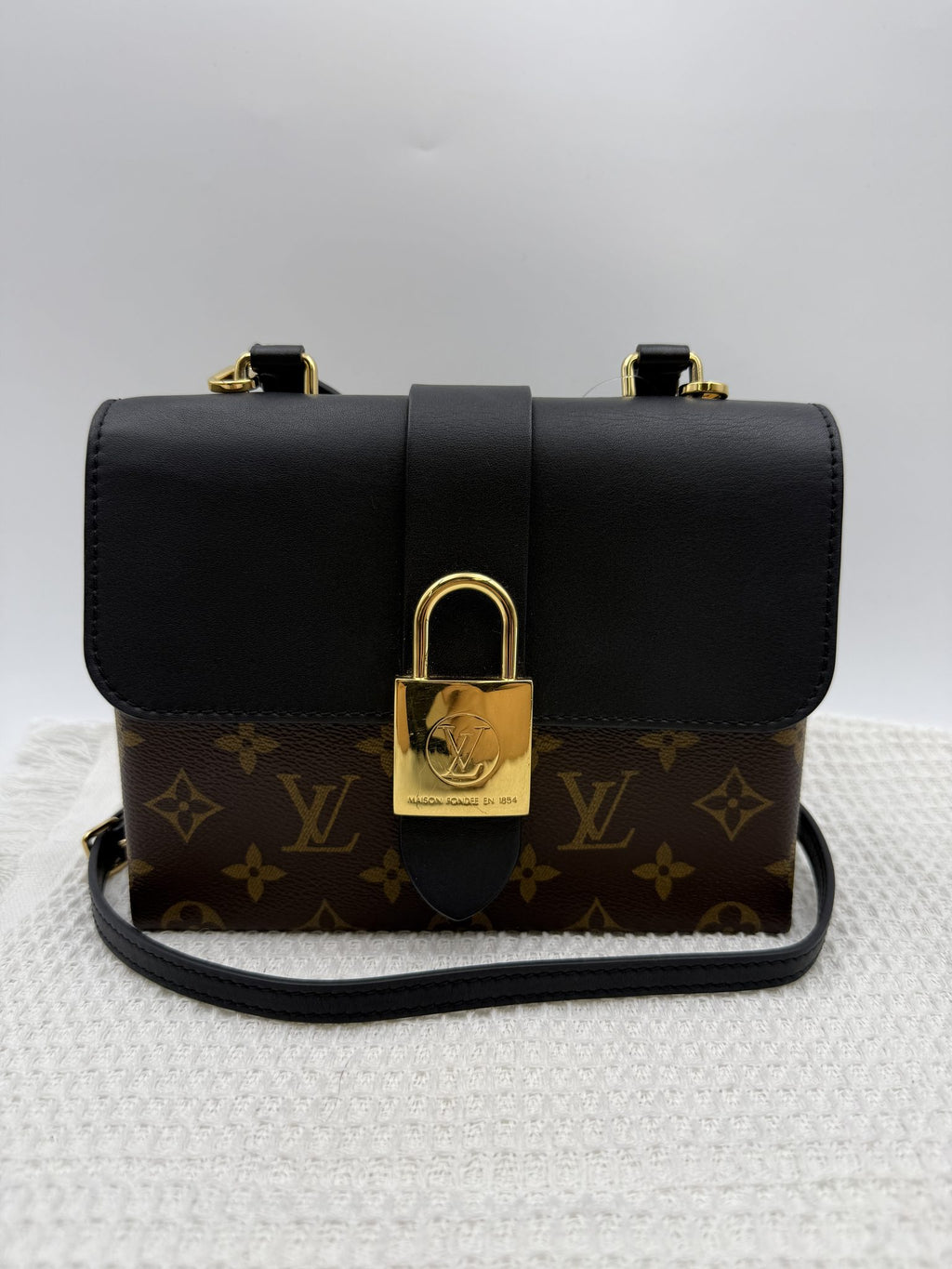 louis vuitton locky bb monogram and black coated canvas and leather stock no 0073187