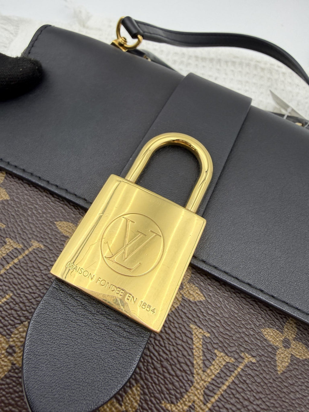 louis vuitton locky bb monogram and black coated canvas and leather stock no 0073187