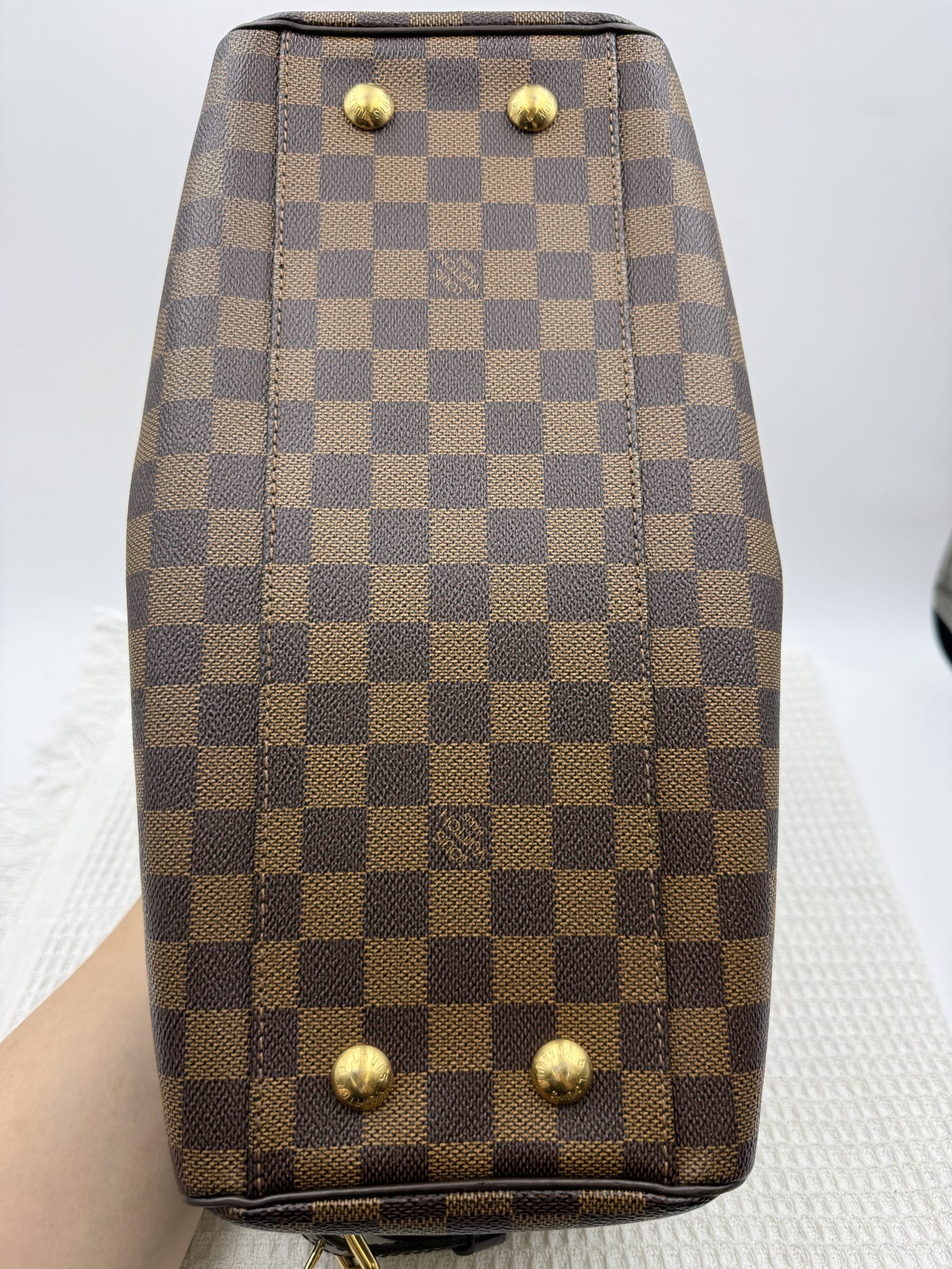 louis vuitton trevi pm damier ebene coated canvas and leather stock no 0256009