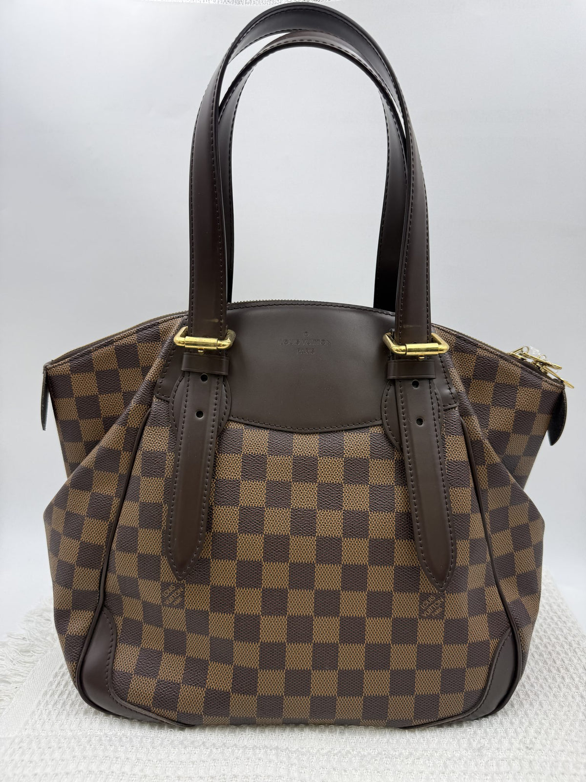 louis vuitton verona pm damier ebene coated canvas and leather stock no 0051009