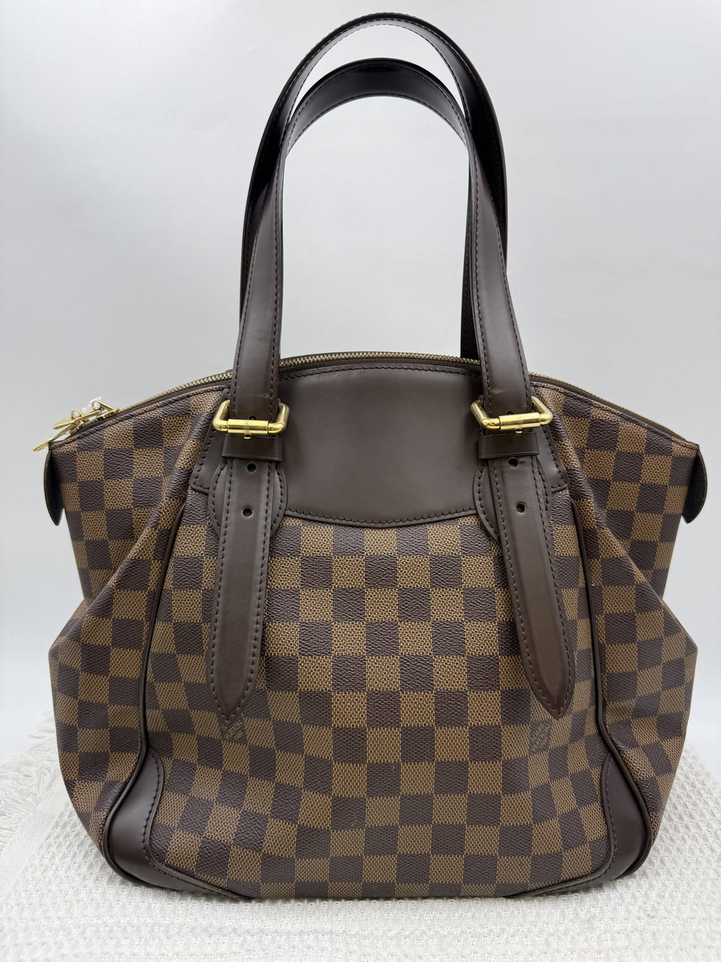 louis vuitton verona pm damier ebene coated canvas and leather stock no 0051009