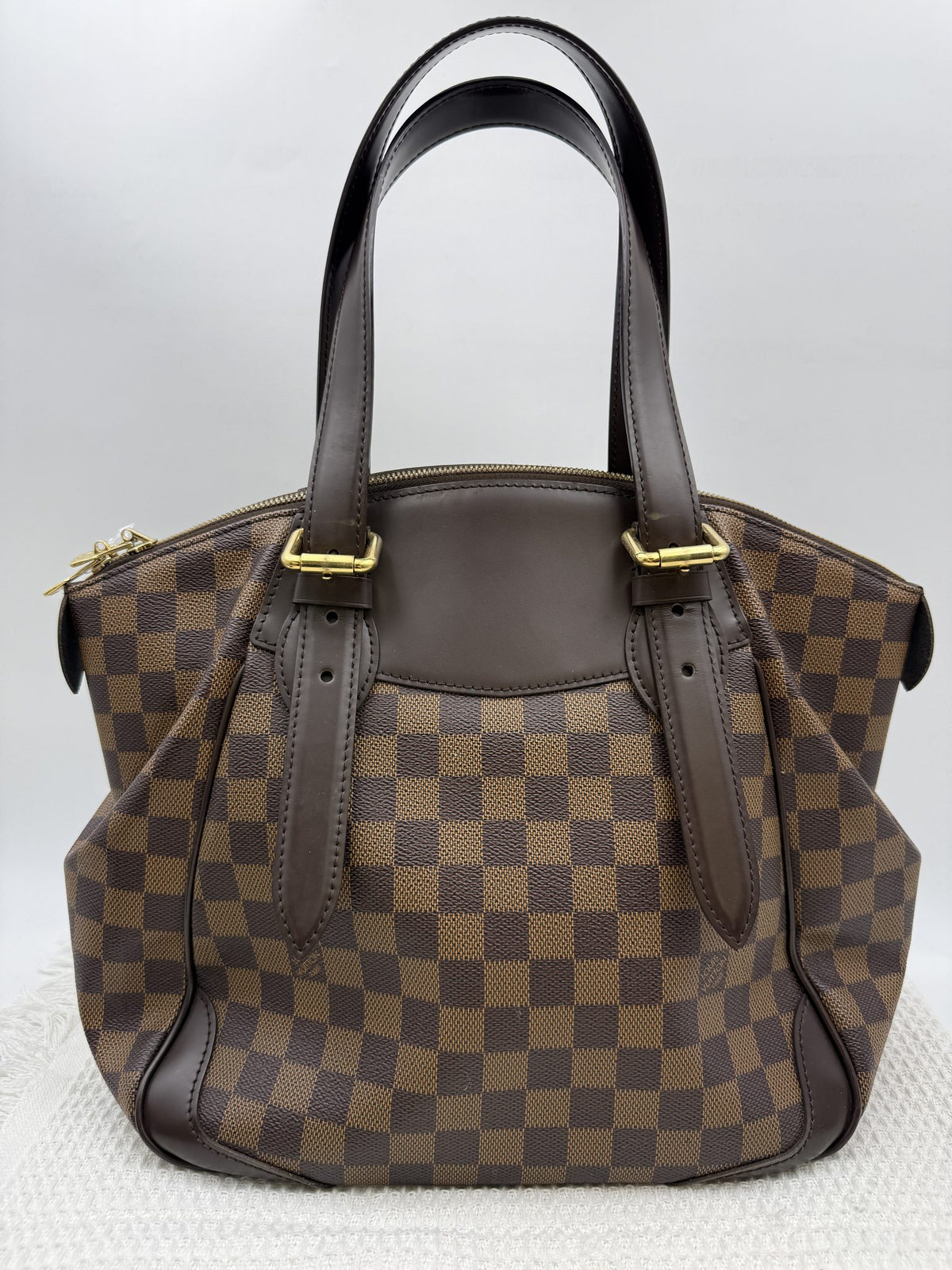 louis vuitton verona pm damier ebene coated canvas and leather stock no 0051009