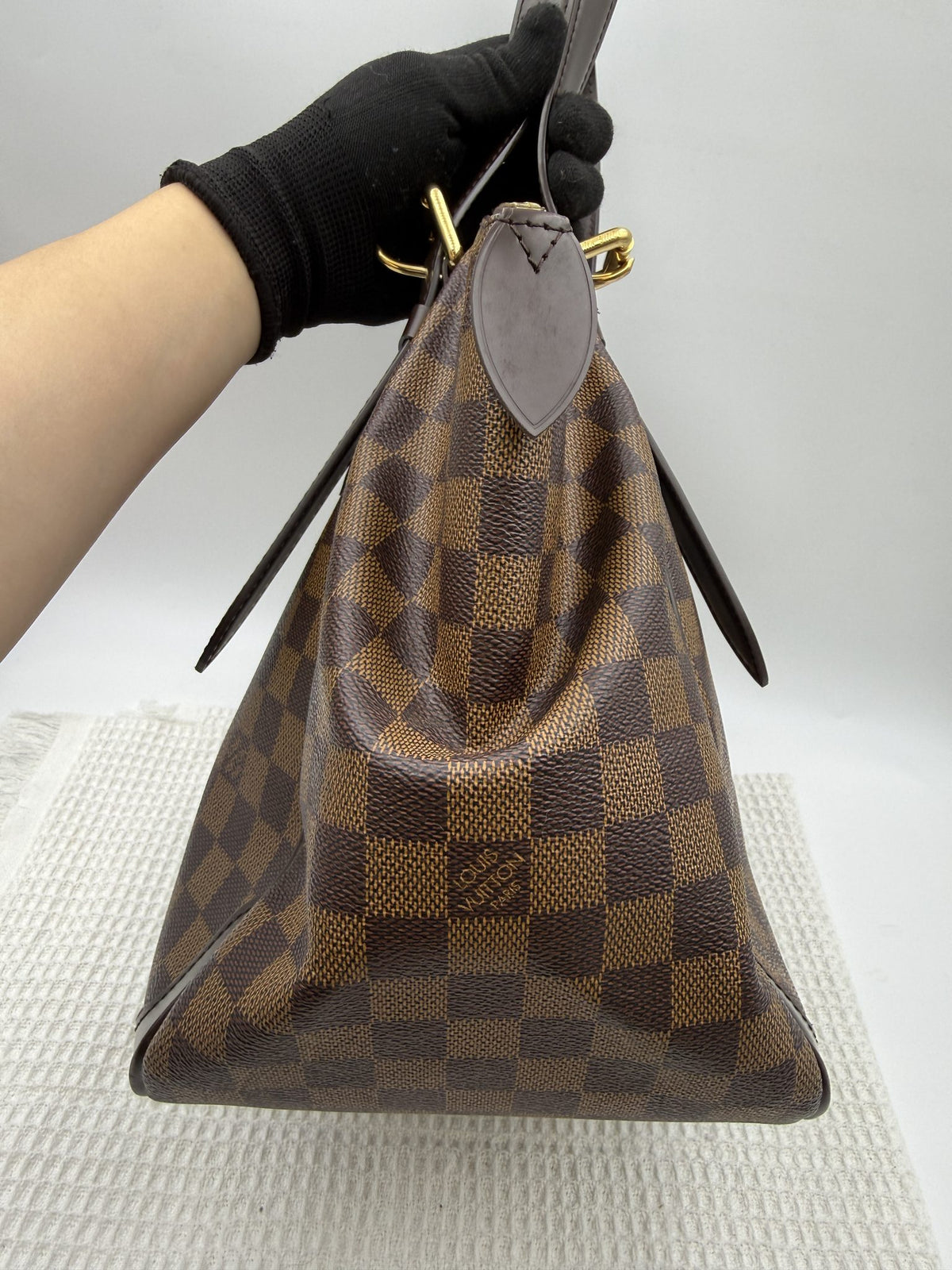 louis vuitton verona pm damier ebene coated canvas and leather stock no 0051009