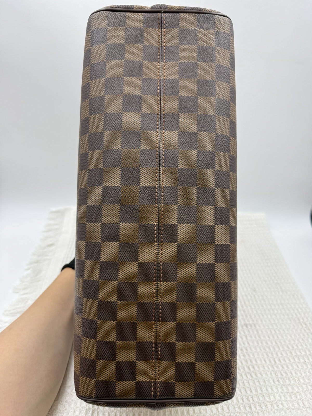 louis vuitton verona pm damier ebene coated canvas and leather stock no 0073217