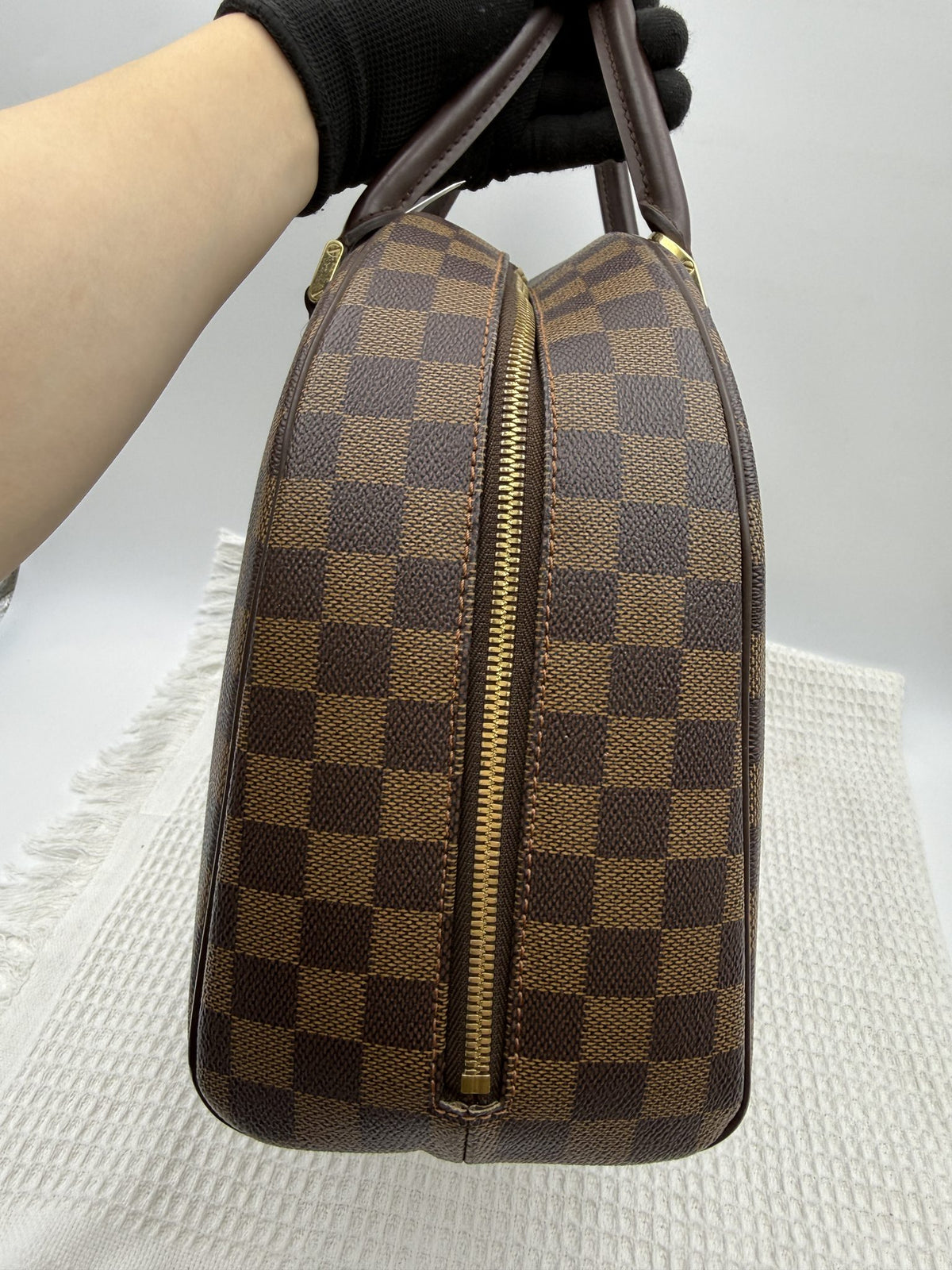 louis vuitton verona pm damier ebene coated canvas and leather stock no 0073217